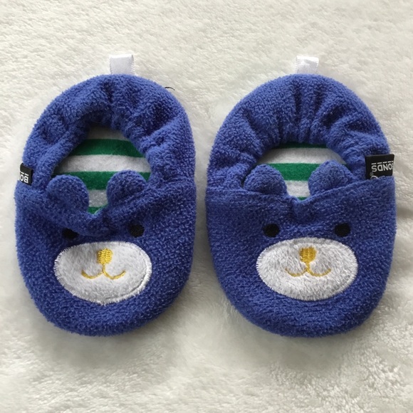 4/25$ 🦋 Bonds fleece blue cat baby slippers - Picture 3 of 3